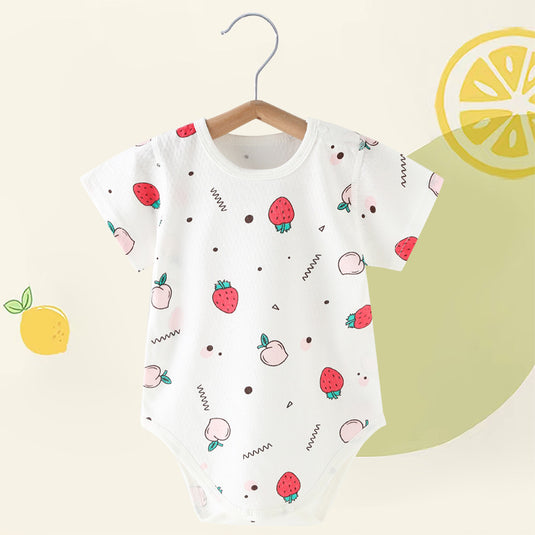 Nyfödd Unisex Babykläder med Söta Frukttryck